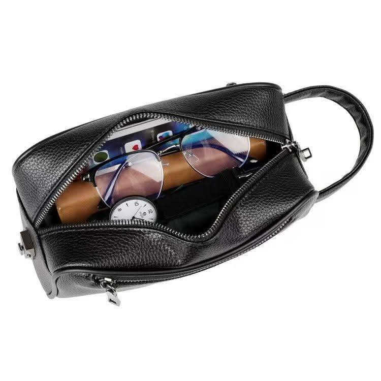 Pochette en cuir raffinée - avec système de verrouillage